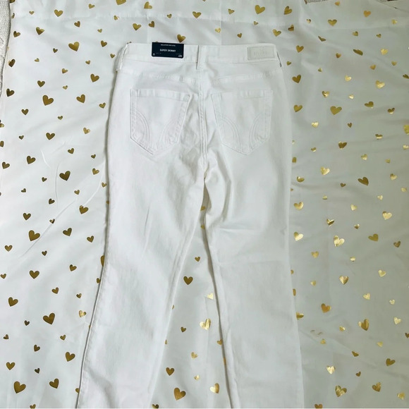 Hollister High Rise Super Skinny White Jeans Size 26s NWT - Picture 4 of 8
